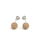 18K Two-Tone Diamond Earrings with 2.85ctw