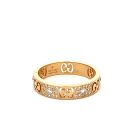 Gucci 18K Yellow Gold Icon Stardust Diamond Ring with 0.46ctw