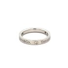 Tiffany & Co Platinum 3 Stone 1/10ctw Diamond Band