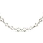 18K White Gold 1 1/2ctw Diamond Dangle Necklace