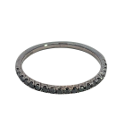 18K White Gold 1/4ctw Black Diamond Band Hidalgo