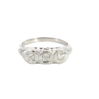 18K White Gold 1/3ctw Old Euro Diamond Vintage Ring