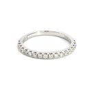 14K White Gold 1/3ctw Diamond Band