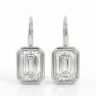 Platinum 4.02ctw Emerald Diamond Stud Earrings GIA 5151373890 Emerald 2.01 GVVS2 EXEX None GIA 2155587065 Emerald 2.01 GVVS1 EXEX None