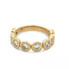18K Yellow Gold 1.66ctw Diamond Bezel Band