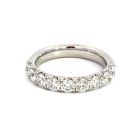 14K White Gold 1/3ctw Diamond Band