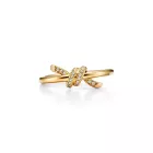 Tiffany & Co 18K Yellow Gold .05ct Knot Ring