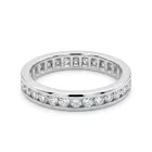 Platinum 1/1ctw Diamond Eternity Band