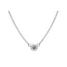 Diamond Solitaire Bezel Necklace