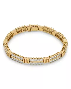 18K Yellow Gold 7/1ctw Diamond Estate Bracelet