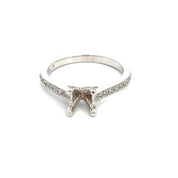 14K White Gold Semi-Mount with 0.29ctw Diamonds