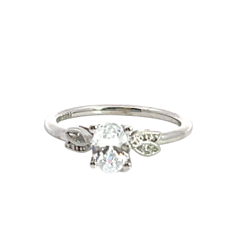 Kirk Kara 18K White Gold 0.10ctw Diamond Wedding Band