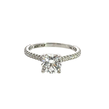 14K White Gold 0.25ctw Semi-Mount