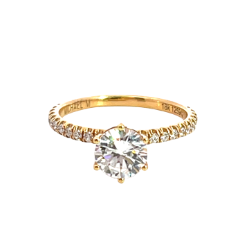 Michael M 18K Rose Gold 0.30ctw Diamond Semi-Mount