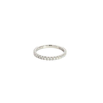Michael M 18K White Gold 0.45ctw Diamond Wedding Band