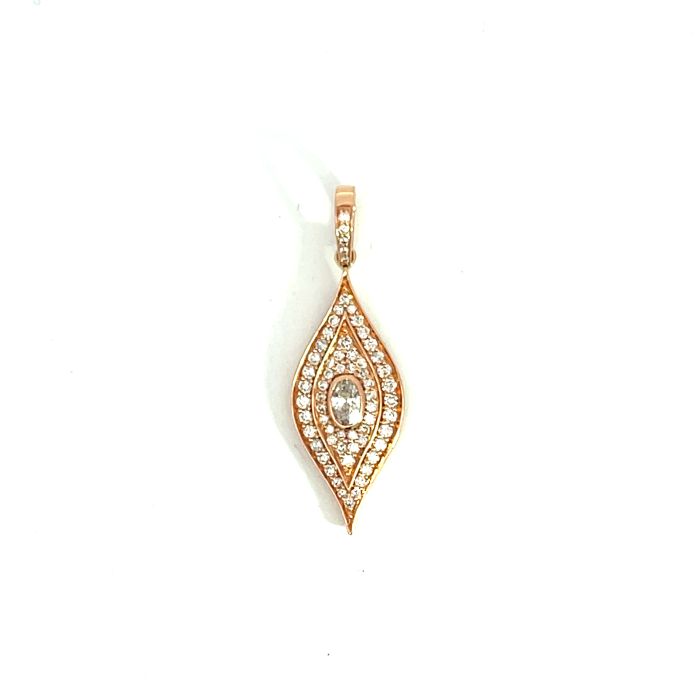 14K Rose Gold Diamond Pendant with 0.63ctw 14K Rose Gold Diamond Pendant with 0.63ctw
