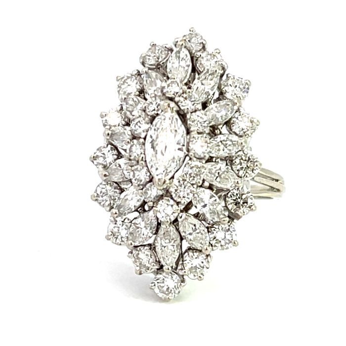 14K White Gold 4 1/2ctw Diamond Ring 14K White Gold 4 1/2ctw Diamond Ring