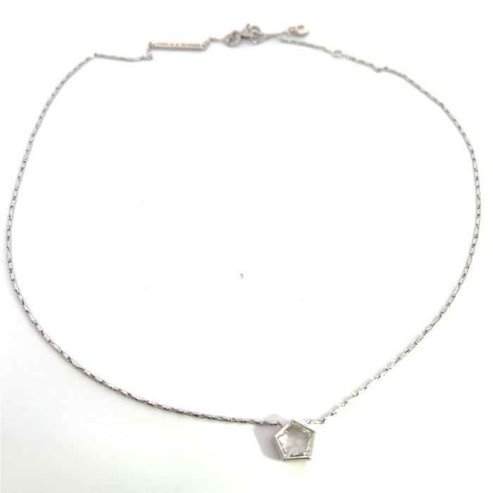 18K White Necklace GIA 1179564100 Pentagon 0.90 GVVS2 18K White Necklace GIA 1179564100 Pentagon 0.90 GVVS2