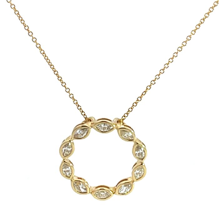 14K Yellow Gold Necklace with 0.71ctw Diamonds 14K Yellow Gold Necklace with 0.71ctw Diamonds