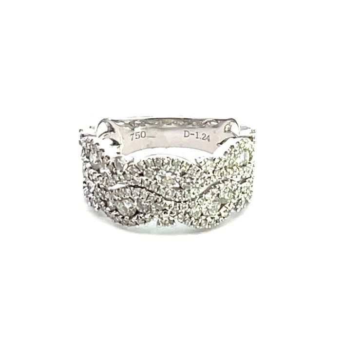18K White Gold Ring with 1.26ctw Diamonds 18K White Gold Ring with 1.26ctw Diamonds