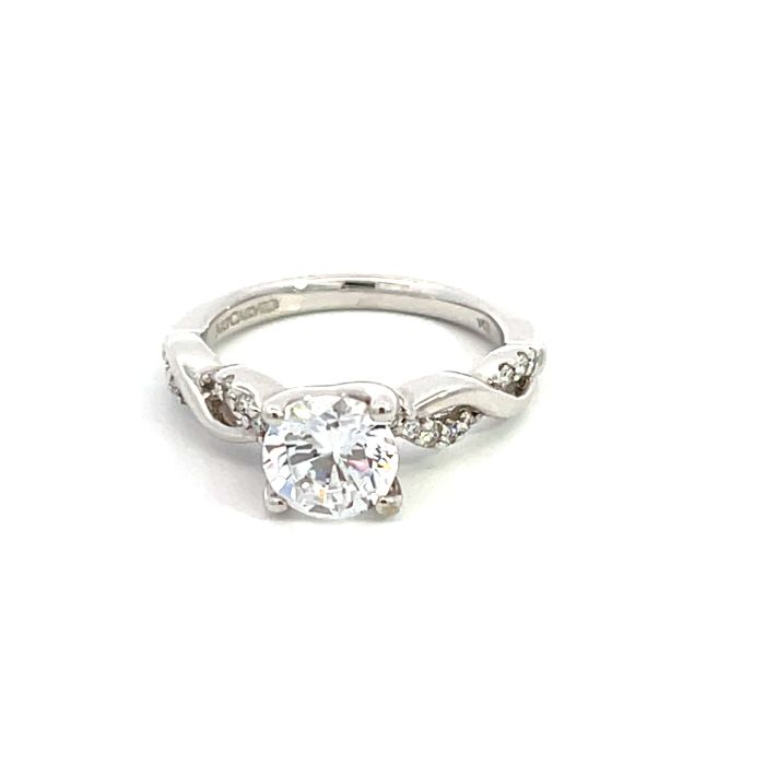 14K White Gold Ring with 0.17ctw Diamonds 14K White Gold Ring with 0.17ctw Diamonds