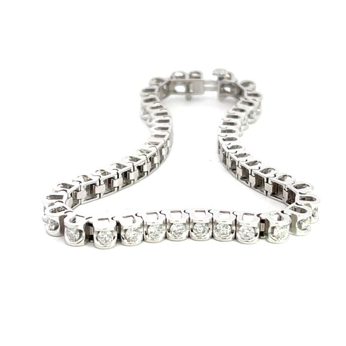 14K White Gold 3/1ctw Diamond Tennis Bracelet 14K White Gold 3/1ctw Diamond Tennis Bracelet