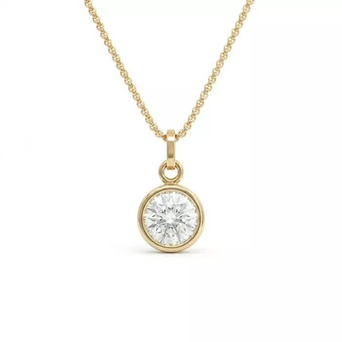 14K Yellow Gold 2.44ctw Diamond Solitaire Pendant GIA 5232572282 Circular Brilliant 2.44 LVS1 GDFA Faint 14K Yellow Gold 2.44ctw Diamond Solitaire Pendant GIA 5232572282 Circular Brilliant 2.44 LVS1 GDFA Faint
