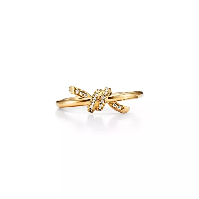 Tiffany & Co 18K Yellow Gold .05ct Knot Ring Tiffany & Co 18K Yellow Gold .05ct Knot Ring